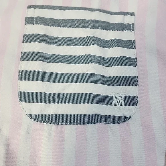 Victoria Secret Candy Stripe Pajama Set EUC XL - Picture 2 of 13